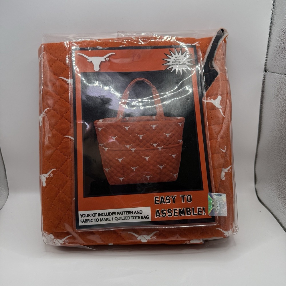 Texas Longhorn Fabric To Make Tote Bag Easy Assemble Quilted Bag Sew Yourself